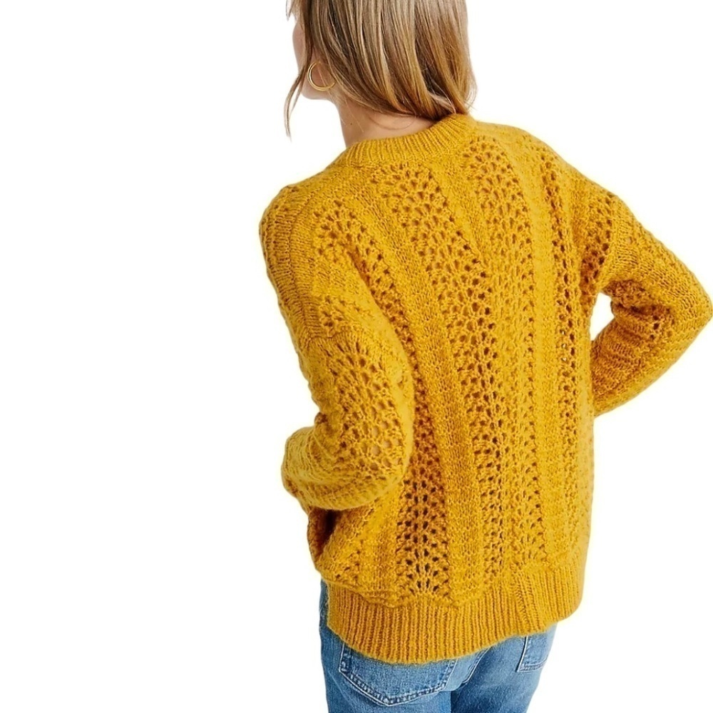 MADEWELL Windemere Oversized Alpaca Sweater XXS Gold - Picture 4 of 12
